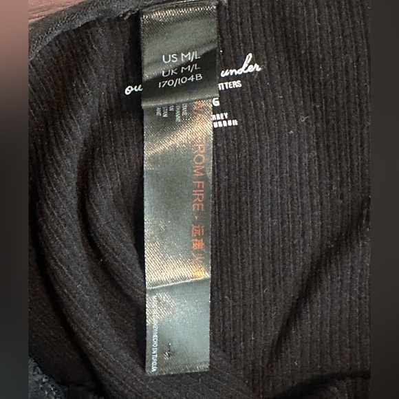 Urban Outfitters “Out From Under” Black Ribbed Body Suit M/L - Picture 4 of 4